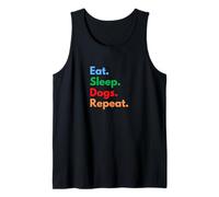 Eat Sleep Dogs Repeat for Dog Pet Owners and Canine Lovers Tank Top