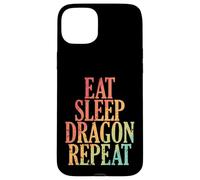 Eat Sleep Dragon Repeat Fairy Tale Dragon Case for iPhone 15 Plus