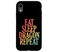 Eat Sleep Dragon Repeat Fairy Tale Dragon Case for iPhone XR
