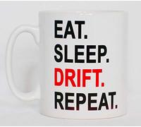 Eat Sleep Drift Ceramic Mug Novelty Gift