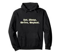 Eat Sleep Drive Repeat Funny Driver Life Race Car Lover Pullover Hoodie