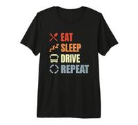 Eat Sleep Drive Repeat Shuttle Driver Job Premium T-Shirt