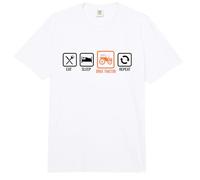 Eat Sleep Drive Tractor Repeat Farmer Agriculture Farming Comfort Colors Adult Heavyweight T-Shirt