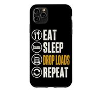 Eat Sleep Drop Loads Funny Trucker Semi Truck Driver Big Rig Case for iPhone 11 Pro Max