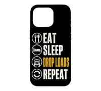 Eat Sleep Drop Loads Funny Trucker Semi Truck Driver Big Rig Case for iPhone 16 Pro