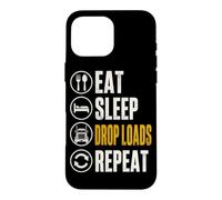 Eat Sleep Drop Loads Funny Trucker Semi Truck Driver Big Rig Case for iPhone 16 Pro Max
