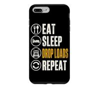 Eat Sleep Drop Loads Funny Trucker Semi Truck Driver Big Rig Case for iPhone 7 Plus/8 Plus