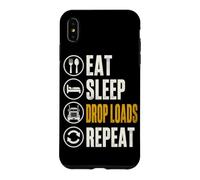 Eat Sleep Drop Loads Funny Trucker Semi Truck Driver Big Rig Case for iPhone XS Max