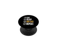 Eat Sleep Drop Loads Funny Trucker Semi Truck Driver Big Rig PopSockets Adhesive PopGrip