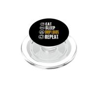 Eat Sleep Drop Loads Funny Trucker Semi Truck Driver Big Rig PopSockets PopGrip for MagSafe