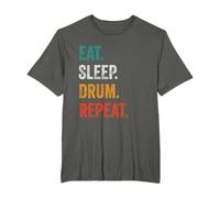 Eat Sleep Drum Repeat Drummers Music Band For Men Drumming T-Shirt