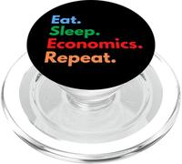 Eat Sleep Economics Repeat for Economists & Econ Students PopSockets PopGrip for MagSafe