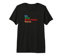 Eat Sleep Electric Guitar Repeat - Guitarists & Band Lovers Premium T-Shirt
