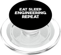 Eat Sleep Engineering Repeat - Funny Engineering PopSockets PopGrip for MagSafe