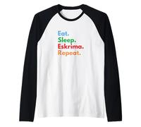 Eat Sleep Eskrima Repeat for Eskrima Martial Arts Lovers Raglan Baseball Tee