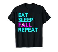 Eat Sleep Fall Repeat Video Game Guys Video Gamer T-Shirt
