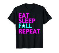 Eat Sleep Fall Repeat Video Game Guys Video Gamer T-Shirt