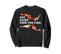 Eat Sleep Feed The Koi Fish Japanese Anime Kawaii Carp Fish Sweatshirt