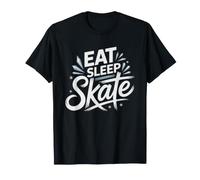 Eat Sleep Figure Skate Repeat Adult Skating Passion Motto T-Shirt
