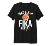 Eat Sleep Fika Repeat Sweden Premium T-Shirt