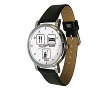 Eat Sleep Fish Design Watch. Great Fishing Gift