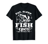 Eat Sleep Fish Repeat - Funny Bass Fishing Expert Angler T-Shirt