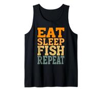 Eat Sleep Fish Repeat. Tank Top