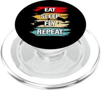 Eat Sleep Fly Repeat PopSockets PopGrip for MagSafe
