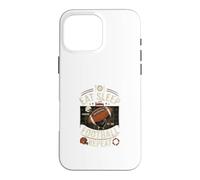Eat sleep football repeat Case for iPhone 16 Pro Max