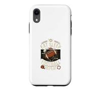 Eat sleep football repeat Case for iPhone XR