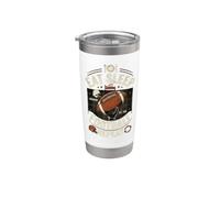 Eat Sleep Football Repeat Stainless Steel Insulated Tumbler