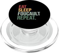 Eat Sleep Foucault Repeat Philosophy Post-structuralism PopSockets PopGrip for MagSafe