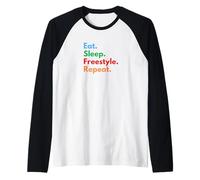 Eat Sleep Freestyle Repeat for Freestyle Dancers and Lovers Raglan Baseball Tee