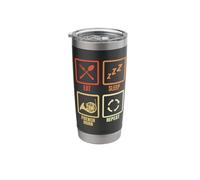 Eat Sleep French Horn Repeat Stainless Steel Insulated Tumbler