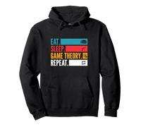 Eat Sleep Game Theory Repeat for Poker Night Strategy Pullover Hoodie