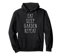 Eat Sleep Garden Repeat Gardening Spring Top for Women Pullover Hoodie