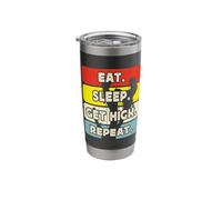 Eat Sleep Get High Repeat Stainless Steel Insulated Tumbler