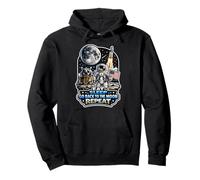Eat Sleep Go Back To The Moon Repeat Pullover Hoodie