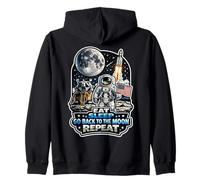Eat Sleep Go Back To The Moon Repeat Zip Hoodie