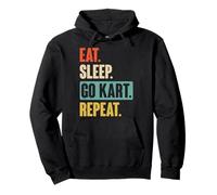 Eat Sleep Go Kart Repeat Funny Racing Gift Karting Racer Pullover Hoodie