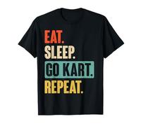 Eat Sleep Go Kart Repeat Funny Racing Gift Karting Racer T-Shirt