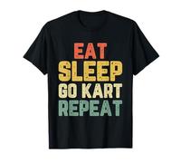 Eat Sleep Go-Kart Repeat Karting Gokart Gocart Cart Retro T-Shirt