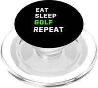 Eat Sleep Golf Repeat Cool Funny Golfing PopSockets PopGrip for MagSafe