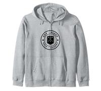 Eat Sleep Golf Repeat Funny Classic Golf Crest for Golfers Zip Hoodie