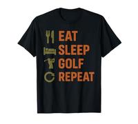 Eat Sleep Golf Repeat Funny Golf Design T-Shirt