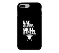 Eat Sleep Grill Repeat Funny BBQ Lover Case for iPhone 7 Plus/8 Plus