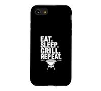 Eat Sleep Grill Repeat Funny BBQ Lover Case for iPhone SE (2020) / 7/8