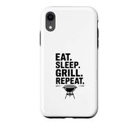 Eat Sleep Grill Repeat Funny BBQ Lover Case for iPhone XR