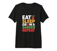 Eat Sleep Grow a Garden Repeat Design Premium T-Shirt
