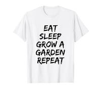 Eat Sleep Grow A Garden Repeat Funny Game T-Shirt